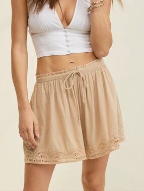 Aerie Off-Duty Gauze Boxer - Koko Brown